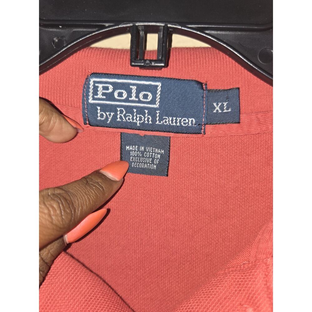Polo Ralph Lauren Polo Shirt, Short Sleeve, Red, 100% Cotton, Men's Size XL - Picture 4 of 6